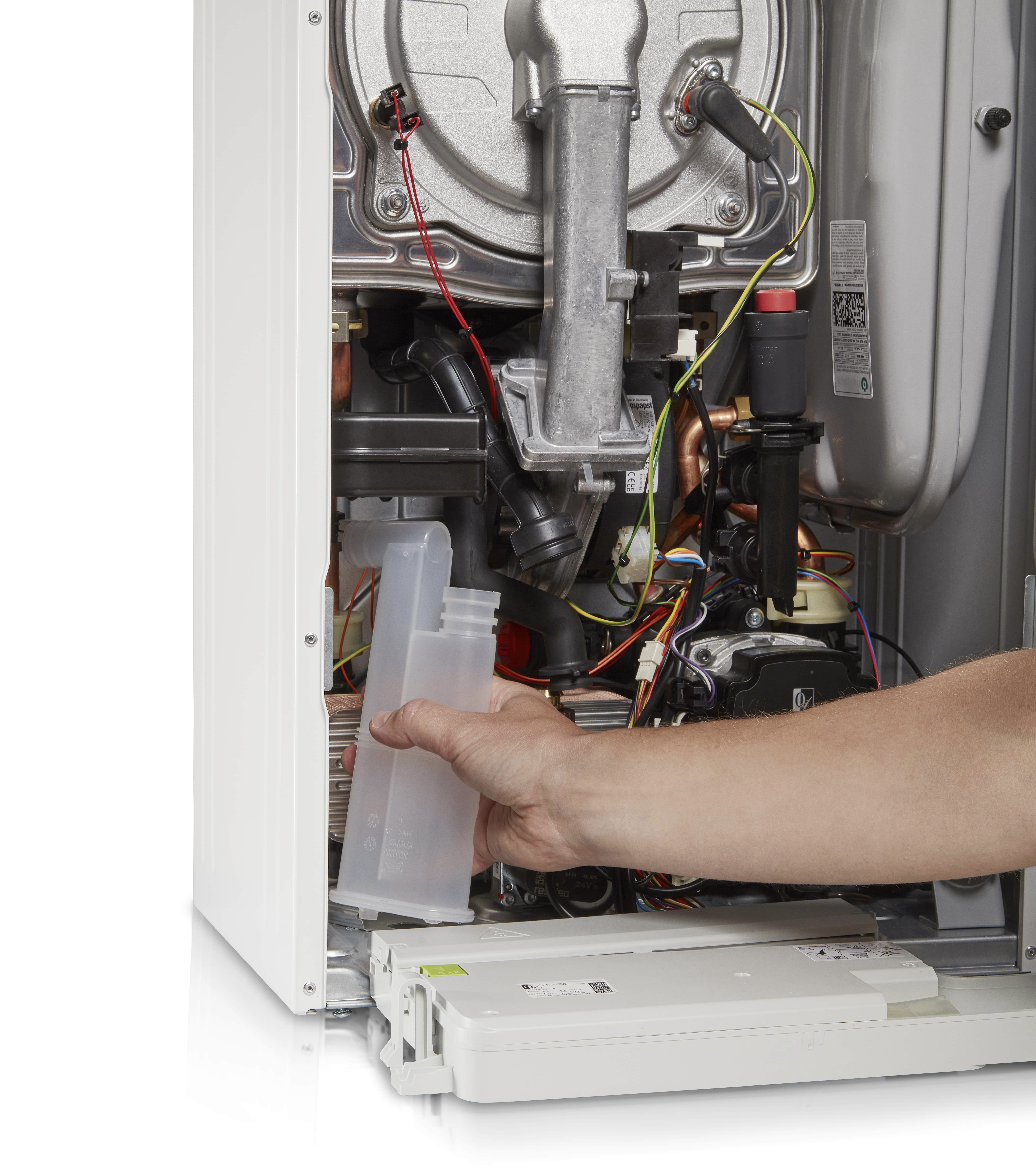 Boiler with 12 years of warranty. Terms and conditions apply.